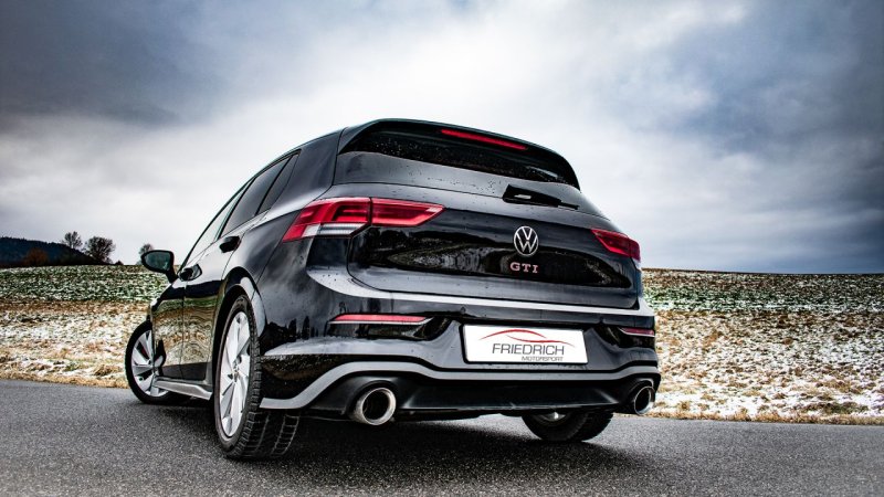 Friedrich Motorsport 76mm Duplexanlage VW Golf VIII GTI Performance / TCR 991480G-X3-X