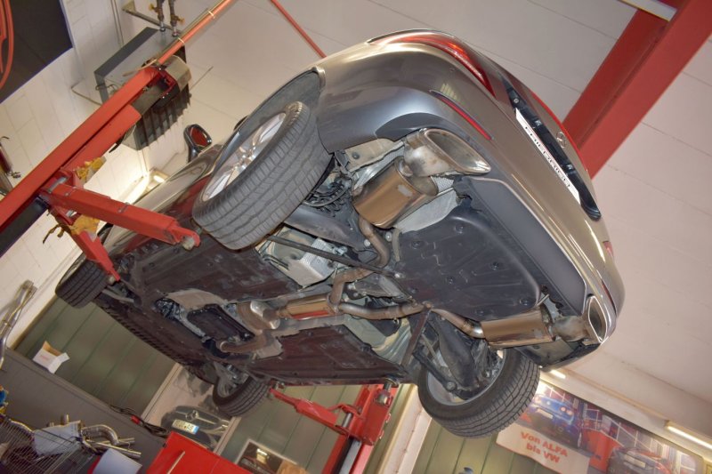 Friedrich Motorsport 76mm Duplex-Anlage Mercedes R172 SLC 991636T-X3
