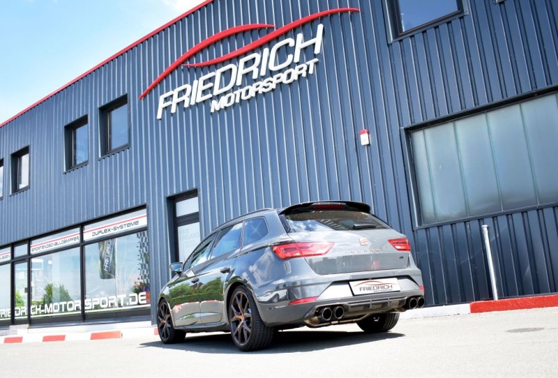 Friedrich Motorsport 76mm Duplexanlage Seat Leon 5F ST Cupra R 4Drive 992752CR-X3-X