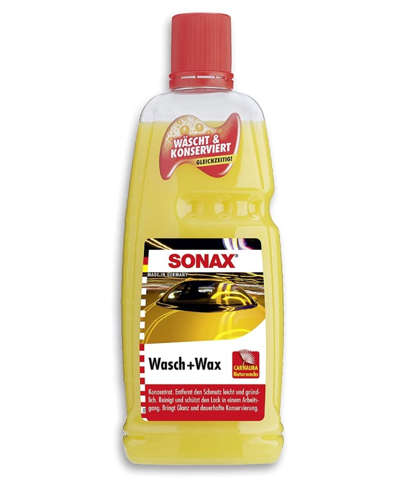 Sonax Shampoo Wasch & Wax mit Carnauba Wachs 1L