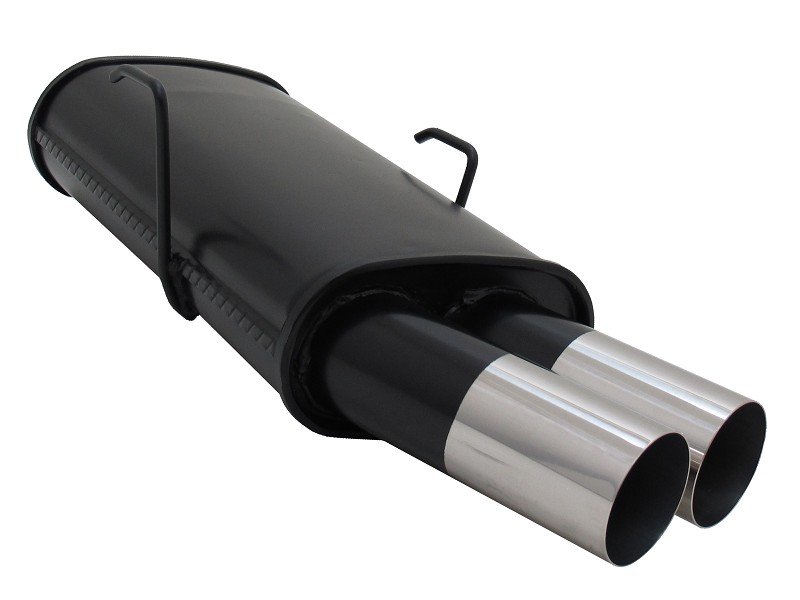 Novus Sport Endschalldämpfer für Peugeot 106 2x76mm RL-Design A1062E76RL