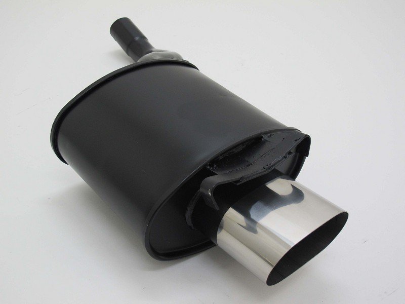 Novus Sport Endschalldämpfer 135x75mm scharfkantig für Mercedes SLK R170 A1742E0S