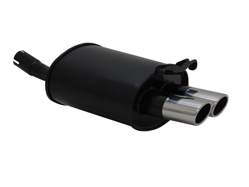 Novus Sport Endschalldämpfer für Mercedes SLK R170 2x76mm SR-Design A1742E76SR