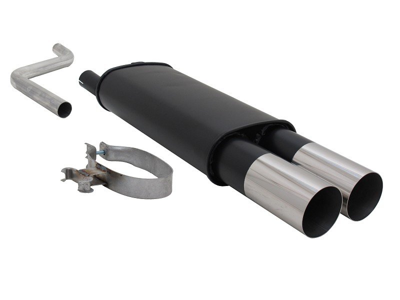 Novus Sport Endschalldämpfer für VW Polo 2/3 86C 2x90mm RL-Design A1942E90RL