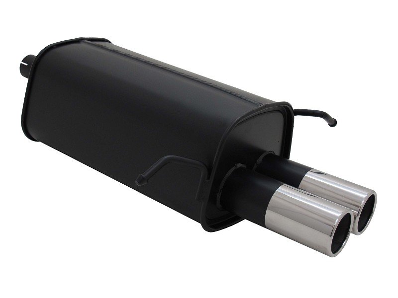 Novus Sport Endschalldämpfer 2x76mm für Mercedes C-Klasse W203 S203 A2032E76