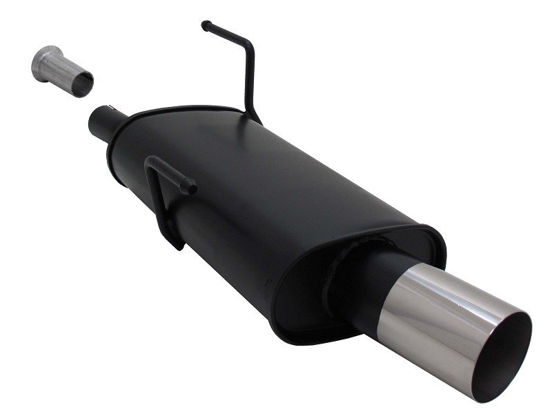 Novus Sport Endschalldämpfer für Peugeot 206 1x90mm RL-Design A2061E90RL