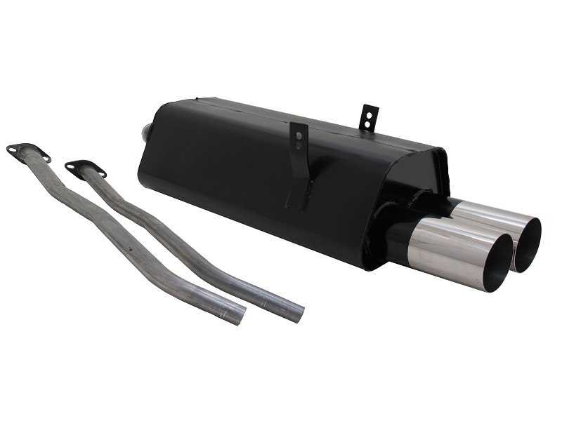 Novus Sport Endschalldämpfer für BMW 3er E36 325i 2x90mm RL-Design A2522E90RL