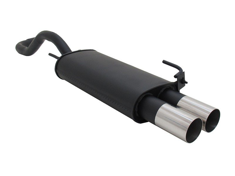 Novus Sport Endschalldämpfer für VW Polo 4 6N / 6N2 2x76mm RL-Design A3312E76RL