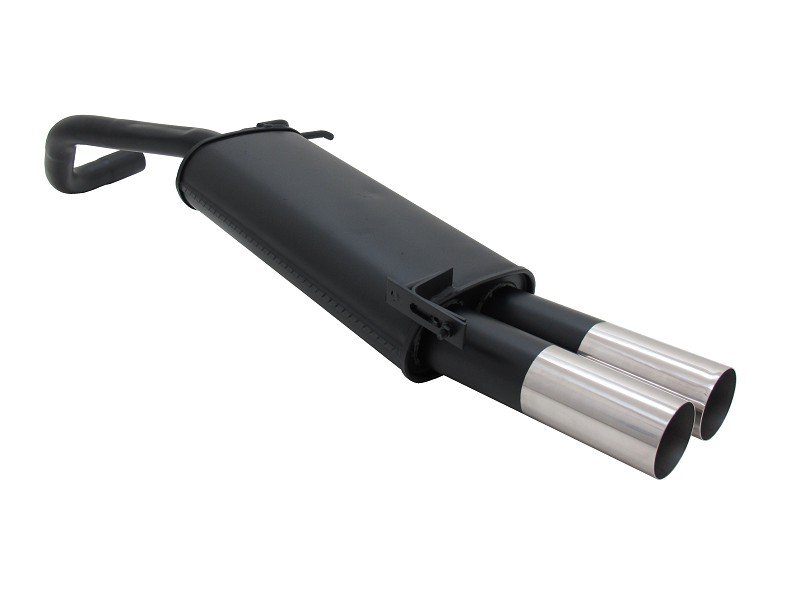 Novus Sport Endschalldämpfer für VW Polo 9N / 9N3 2x76mm RL-Design A3332E76RL