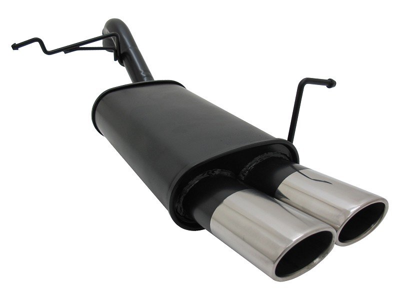 Novus Sport Endschalldämpfer für Ford Fiesta MK7 JA8 1.25 / 1.4 / TDCI 2x85/58mm AM-Design A5412EAM