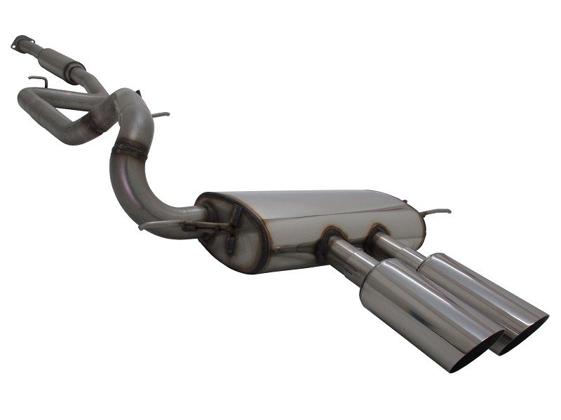 Novus Gr.A Anlage Edelstahl für Ford Focus Turnier MK3 ST 2x100mm MS-Design EA8382E100S