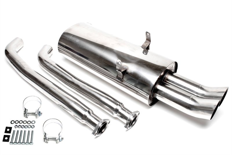 TA Technix Edelstahlanlage BMW E36 2x76mm rund + scharf EVOE366AED76
