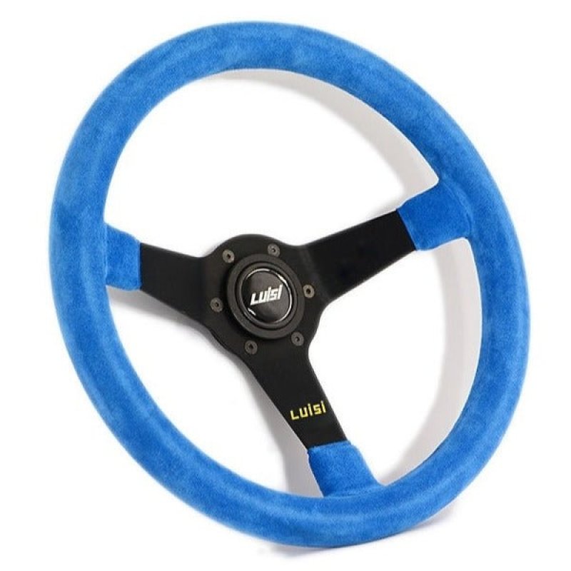 Luisi Mirage Sportlenkrad Wildleder blau geschüsselt & TÜV Prüfbericht