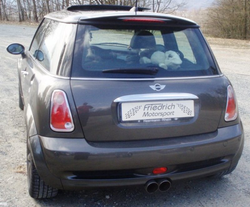 Friedrich Motorsport Sportendschalldämpfer mittig Mini R53 Cooper S M971331-X