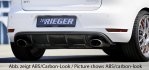 Rieger Heckeinsatz schwarz glänzend VW Golf 6 GTD - 88022