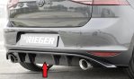 Rieger Heckeinsatz schwarz glänzend VW Golf 7 10.12-12.16 (bis Facelift) - 88047