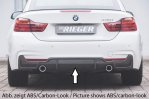 Rieger Heckeinsatz (nur 435i) schwarz glänzend BMW 4er F32 (3C) 07.15- (ab Facelift) LCI - 88056