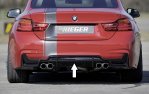 Rieger Heckeinsatz schwarz glänzend BMW 4er F32 (3C) 07.15- (ab Facelift) LCI - 88057