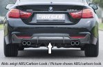 Rieger Heckeinsatz schwarz glänzend BMW 4er F32 (3C) 07.15- (ab Facelift) LCI - 88058