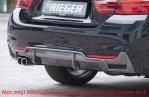 Rieger Heckeinsatz schwarz glänzend BMW 4er F32 (3C) 07.15- (ab Facelift) LCI - 88071