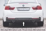 Rieger Heckeinsatz (nur 435i) schwarz glänzend BMW 4er F32 (3C) 07.15- (ab Facelift) LCI - 88072