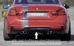 Rieger Heckeinsatz schwarz glänzend BMW 4er F32 (3C) 07.15- (ab Facelift) LCI - 88073