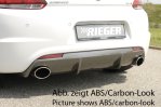 Rieger Heckeinsatz für R-Line Heckschürze schwarz glänzend VW Scirocco R (13) 05.14- (ab Facelift) - 88098