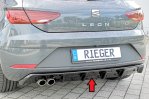 Rieger Heckeinsatz schwarz glänzend Seat Leon FR (5F) 01.17- (ab Facelift) - 88132