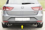Rieger Heckeinsatz (88104) schwarz glänzend Seat Leon FR (5F) 01.13-12.16 (bis Facelift) - 88139