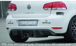 Rieger Heckeinsatz (GBL-59514) schwarz glänzend VW Golf 6 10.08- - 88146