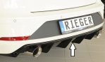 Rieger Heckeinsatz (wie 88135+AHK) schwarz glänzend Seat Leon FR (5F) 01.17- (ab Facelift) - 88177