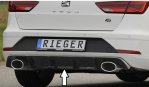 Rieger Heckeinsatz (wie 88147+AHK) schwarz glänzend Seat Leon FR (5F) 01.17- (ab Facelift) - 88178
