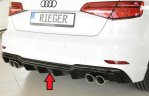 Rieger Heckeinsatz schwarz glänzend Audi A3 (8V) 09.16- (ab Facelift) - 88182