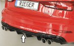 Rieger Heckeinsatz schwarz glänzend Audi A3 (8V) 09.16- (ab Facelift) - 88186