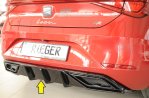 Rieger Heckeinsatz für orig. ESD schwarz glänzend Seat Leon (KL) 04.20- - 88210