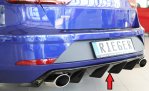 Rieger Heckeinsatz (wie 88137+AHK) schwarz glänzend Seat Leon Cupra (5F) 01.17- (ab Facelift) - 88229