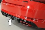 Rieger Heckeinsatz (für gesteckte AHK) schwarz glänzend Skoda Superb III (3T/3V) 03.15-10.18 (bis Facelift 1) - 88271
