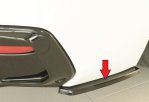 Rieger Heckschürzenansatz seitlich rechts schwarz glänzend BMW 1er F20 (1K4) 05.2015- (ab Facelift) LCI - 88280