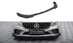 Maxton Street Pro Front Ansatz + Flaps Mercedes-AMG C43 Coupe / Cabrio C205 Facelift / A205 Facelift schwarz Hochglanz MEC205F43CCNC-FD1BRB+FSF1-G
