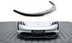 Maxton Front Ansatz Porsche Taycan / Taycan 4 / Taycan 4S / Taycan GTS Mk1 schwarz Hochglanz PO-TAY-1-FD1-G