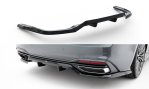 Maxton Mittlerer Cup Diffusor Heck Ansatz Audi A5 F5 Facelift schwarz Hochglanz AU-A5-2F-SB-RD1G+RD2-G