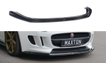Maxton Front Ansatz V.1 für JAGUAR F-TYPE schwarz Hochglanz JA-F-TYPE-1-FD1-G