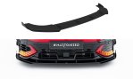 Maxton Street Pro Front Ansatz + Flaps VW Golf GTI Clubsport Mk8 Facelift schwarz Hochglanz VWGO8FGTICSCNC-FD1BRB+FSF1-G