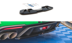 Maxton Mittlerer Diffusor Heck Ansatz für Ford Mustang GT Mk6 Facelift schwarz Hochglanz FO-MU-6F-GT-RD1-G