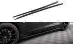 Maxton Seitenschweller Ansatz für Infiniti Q50 S Mk1 schwarz Hochglanz IN-Q50S-1-SD1-G