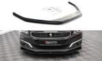 Maxton Front Ansatz V.2 für Peugeot 508 GT Mk1 Facelift schwarz Hochglanz PE-508-1F-GT-FD2-G