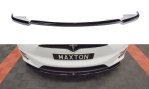 Maxton Front Ansatz V.1 für TESLA MODEL X schwarz Hochglanz TE-MODELX-FD1-G