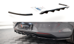 Maxton Mittlerer Diffusor Heck Ansatz DTM Look für Opel Insignia Mk2 schwarz Hochglanz OP-IS-B-RSD1G+RD1-G