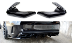 Maxton Heck Ansatz Flaps Diffusor für MERCEDES- BENZ C43 AMG W205 schwarz Hochglanz ME-C-205-AMG-RSD1-G