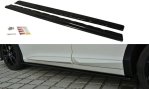 Maxton Seitenschweller Ansatz für Honda Civic Mk9 Facelift schwarz Hochglanz HO-CI-9F-SD1-G